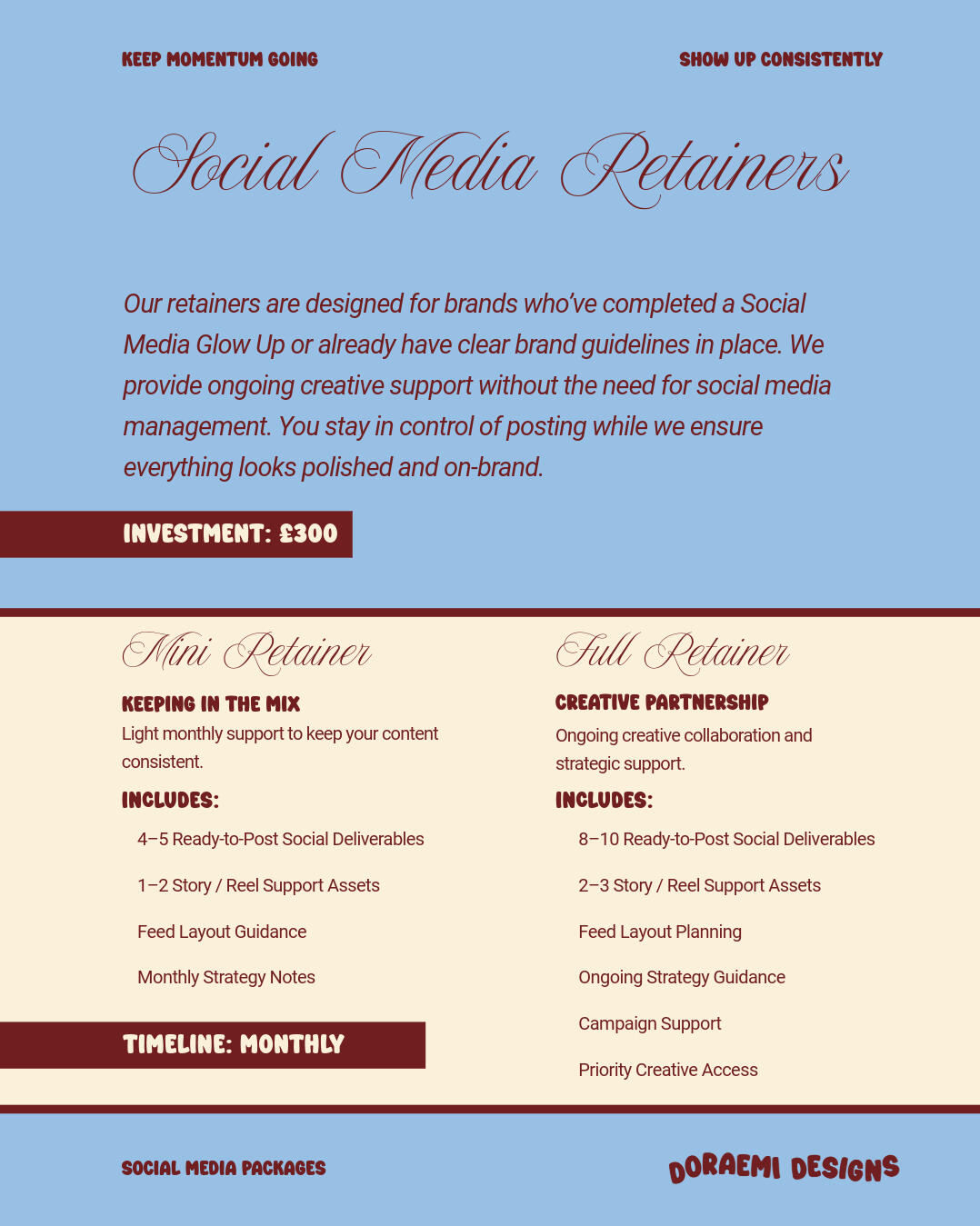 Social Media Retainers Social Media Retainers